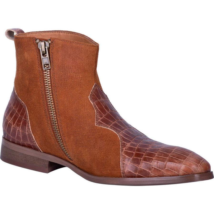 DINGO DUNN LEATHER BOOT-BROWN - Click Image to Close