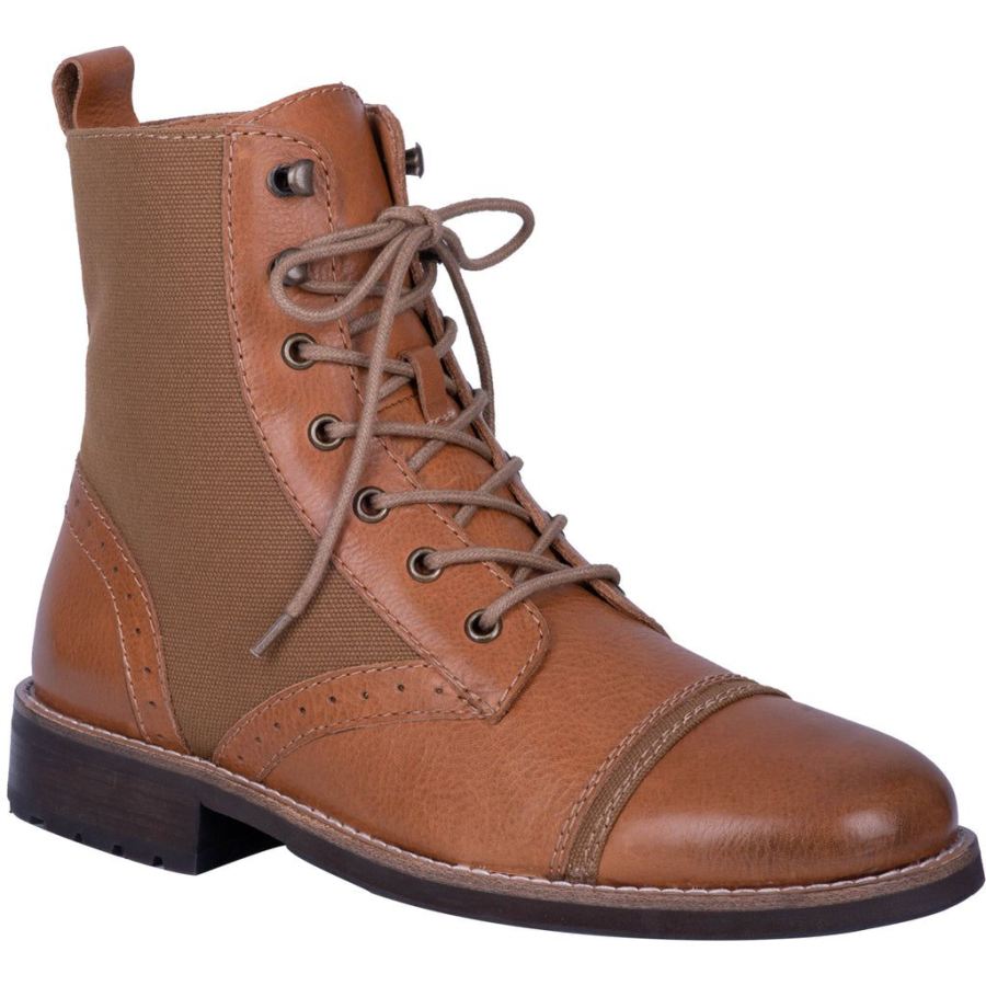 DINGO ANDY LEATHER BOOT-CAMEL