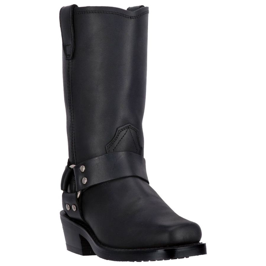 DINGO MOLLY LEATHER HARNESS BOOT-BLACK - Click Image to Close