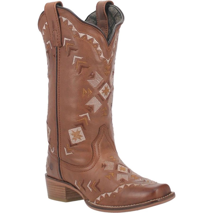 DINGO MESA LEATHER BOOT-TAN - Click Image to Close