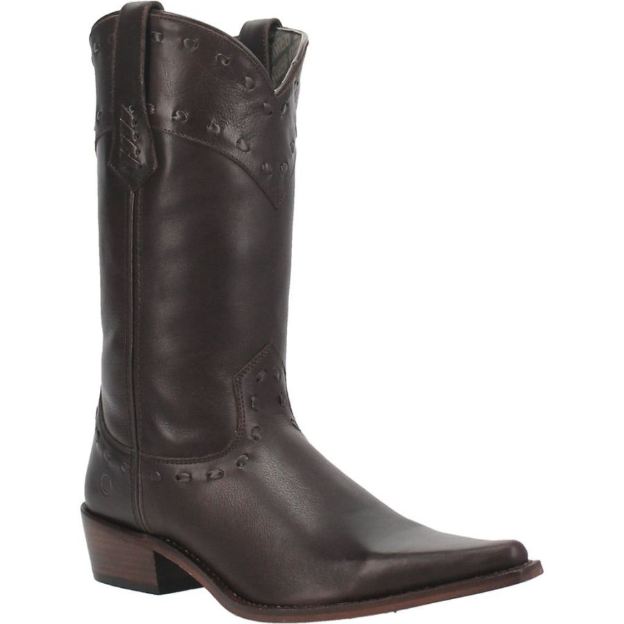 DINGO STAGECOACH LEATHER BOOT-BROWN