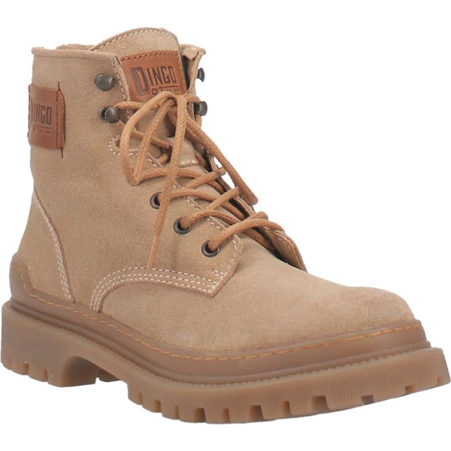 DINGO HIGH COUNTRY LEATHER BOOT-NATURAL - Click Image to Close