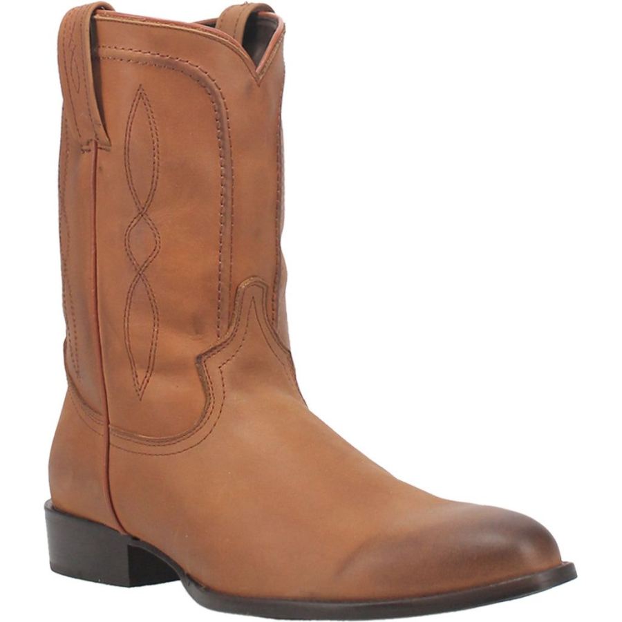 DINGO HONDO LEATHER BOOT-NATURAL - Click Image to Close