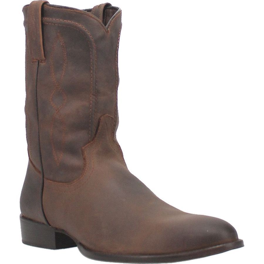 DINGO HONDO LEATHER BOOT-BROWN - Click Image to Close