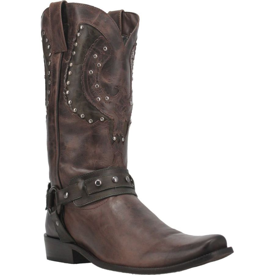 DINGO WAR EAGLE LEATHER BOOT-BROWN - Click Image to Close