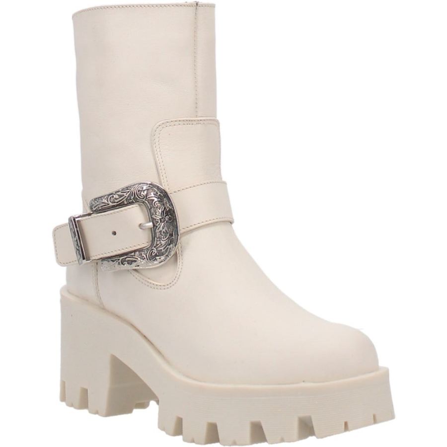 DINGO BOOT HILL LEATHER BOOT-CREAM - Click Image to Close