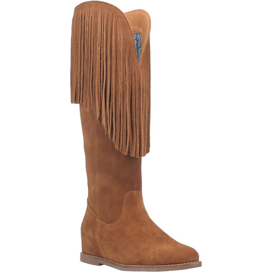 DINGO HASSIE LEATHER BOOT-CAMEL