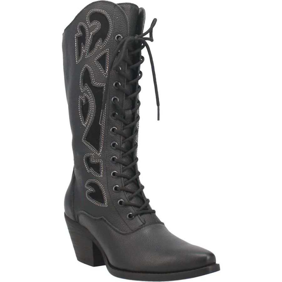 DINGO SAN MIGUEL LEATHER BOOT-BLACK