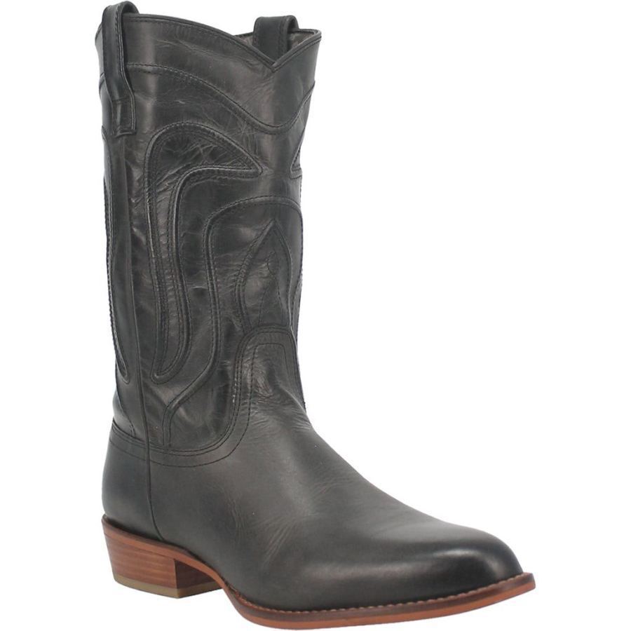 DINGO MONTANA LEATHER BOOT-BLACK