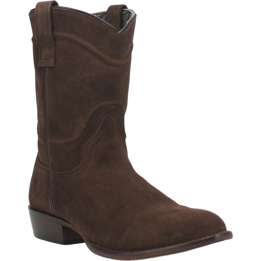 DINGO STAMPEDE LEATHER BOOT-BROWN - Click Image to Close