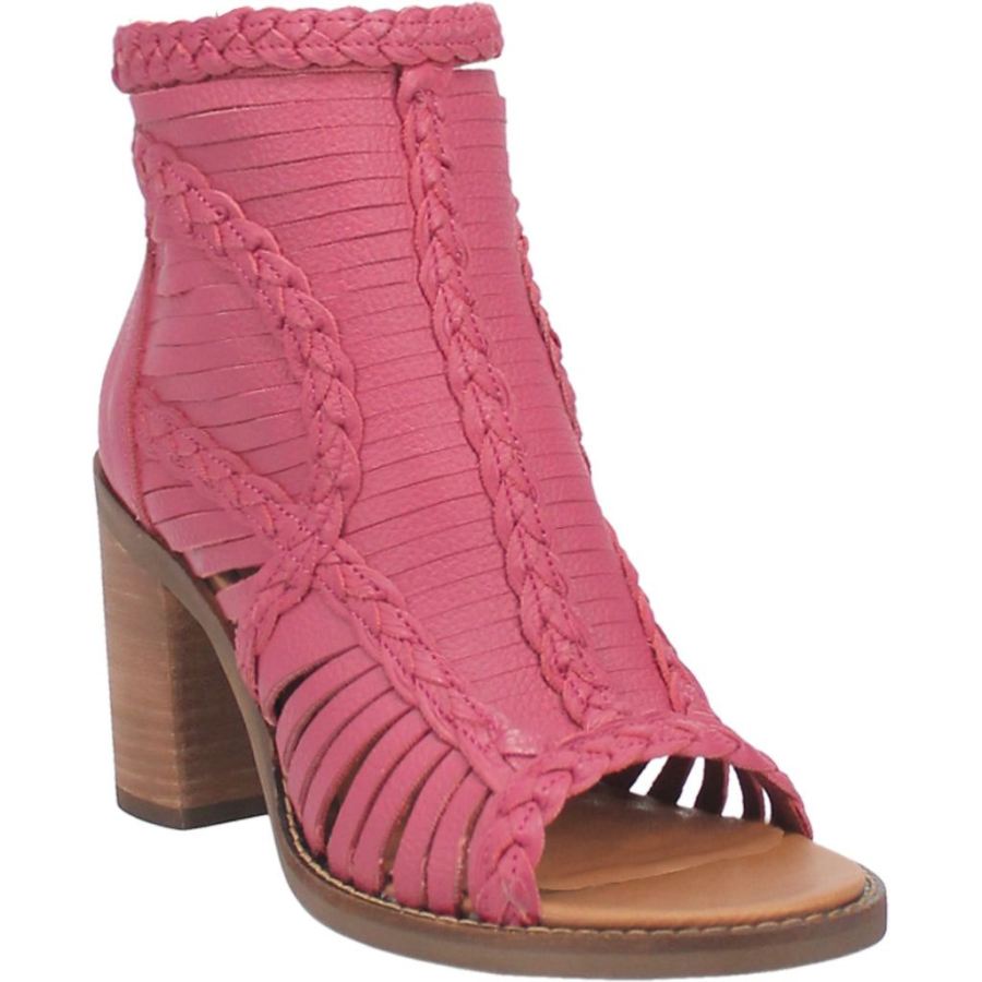 DINGO JEEZY LEATHER SANDAL-FUCHSIA - Click Image to Close