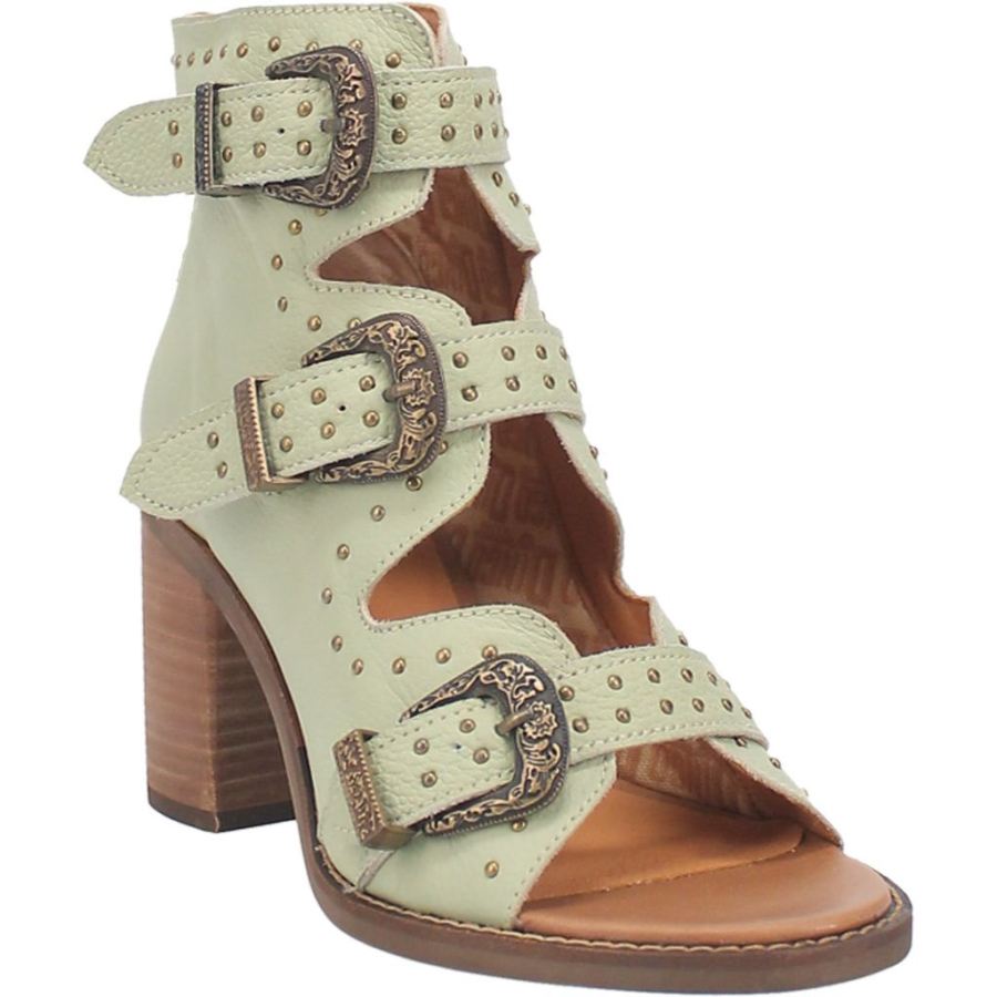 DINGO ZIGGY LEATHER SANDAL-MINT