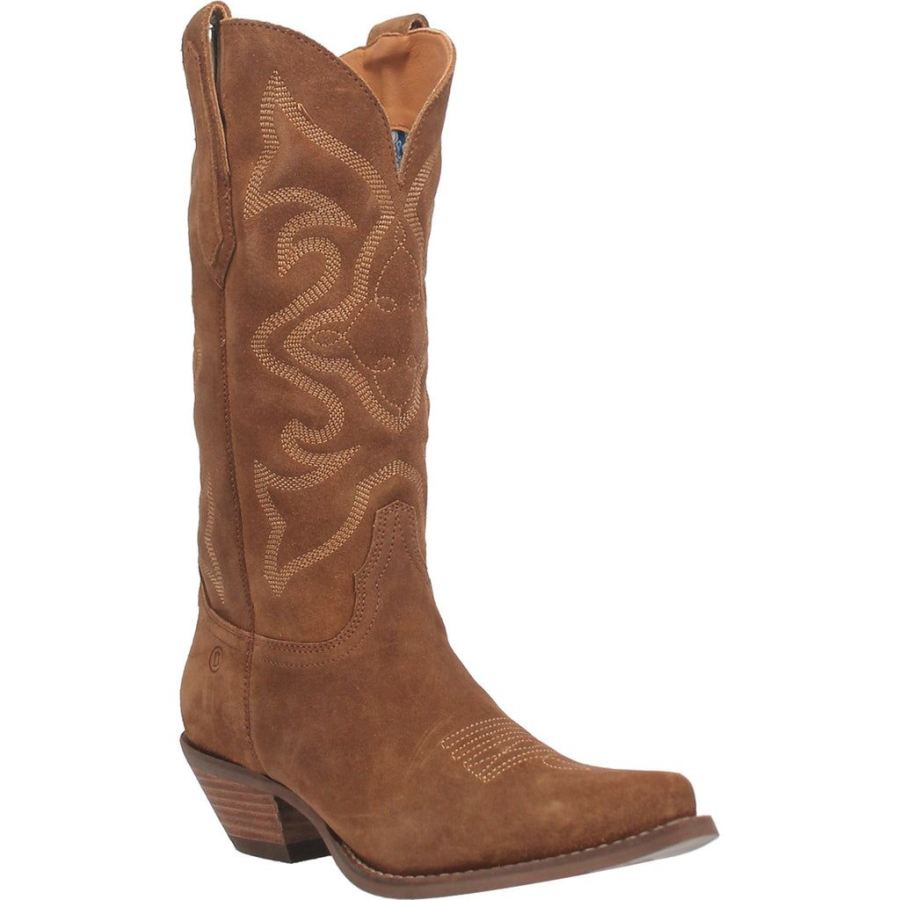 DINGO OUT WEST LEATHER BOOT-CAMEL - Click Image to Close