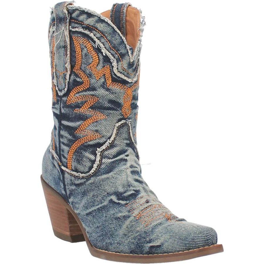 DINGO Y'ALL NEED DOLLY DENIM BOOT-DENIM - Click Image to Close