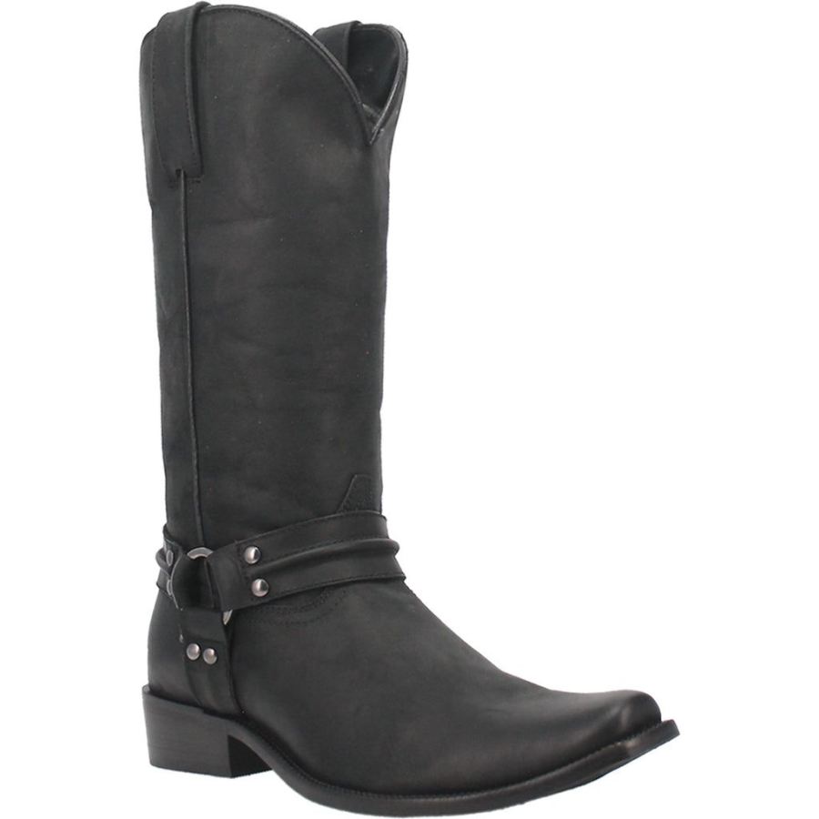 DINGO HOMBRE LEATHER BOOT-BLACK