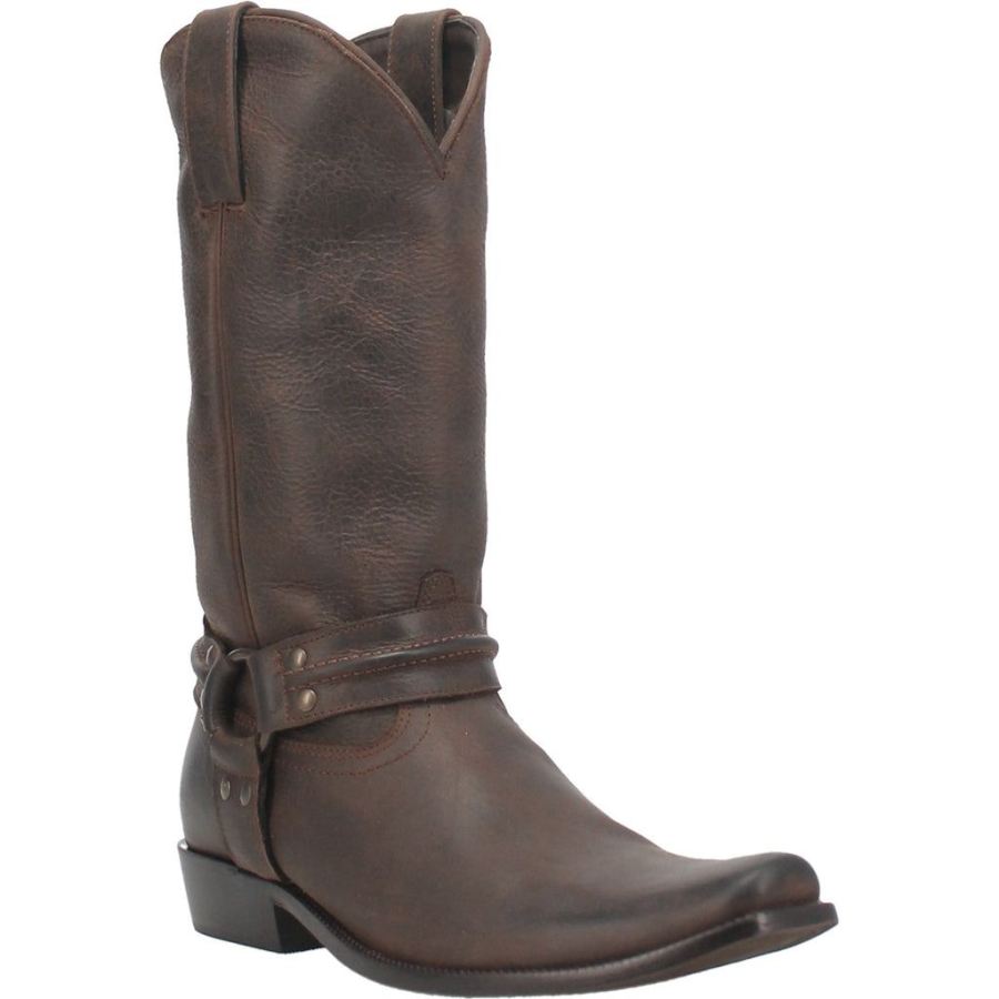 DINGO HOMBRE LEATHER BOOT-BROWN - Click Image to Close