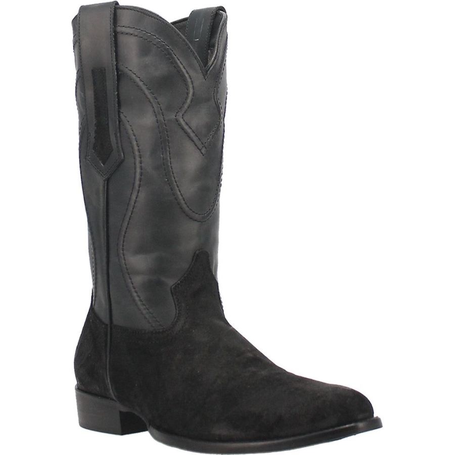 DINGO WHISKEY RIVER LEATHER BOOT-BLACK