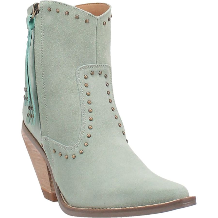 DINGO CLASSY N' SASSY LEATHER BOOTIE-MINT SUEDE