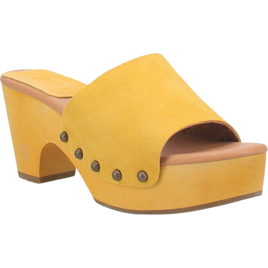 DINGO BEECHWOOD LEATHER SANDAL-YELLOW