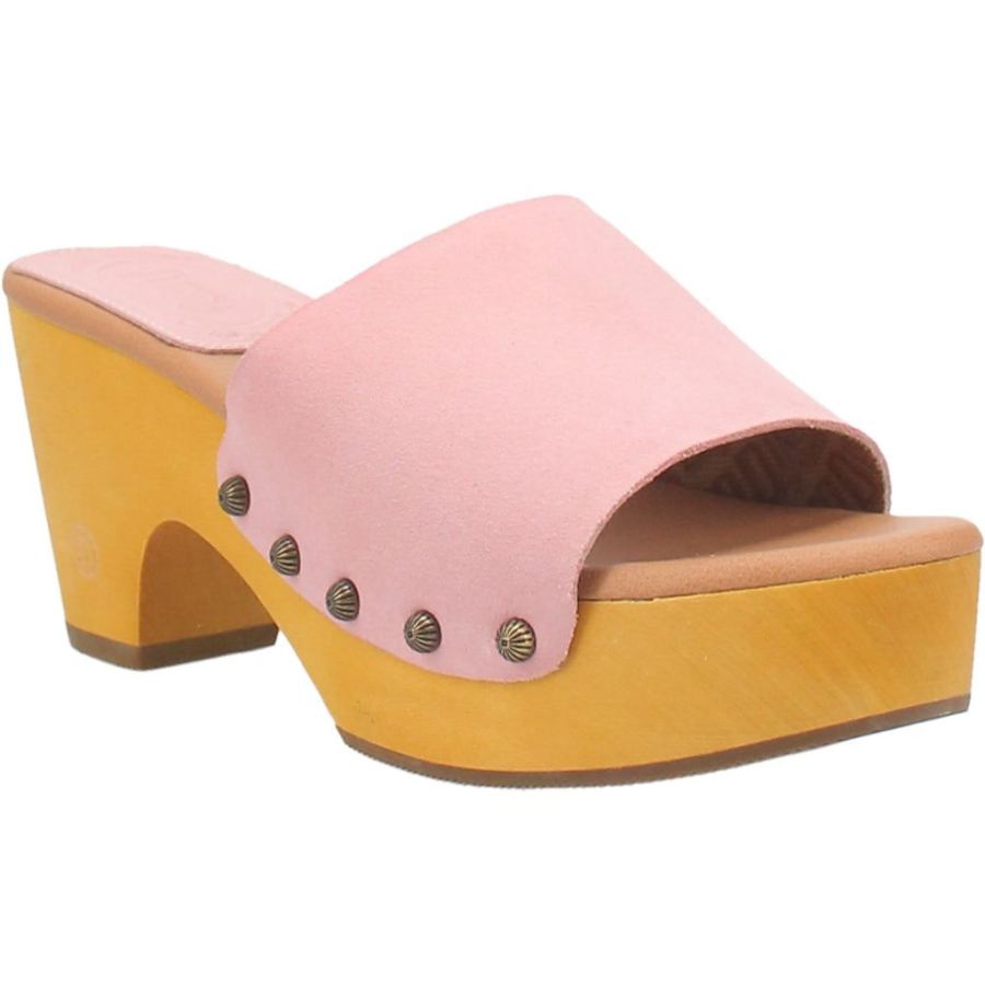 DINGO BEECHWOOD LEATHER SANDAL-PINK - Click Image to Close