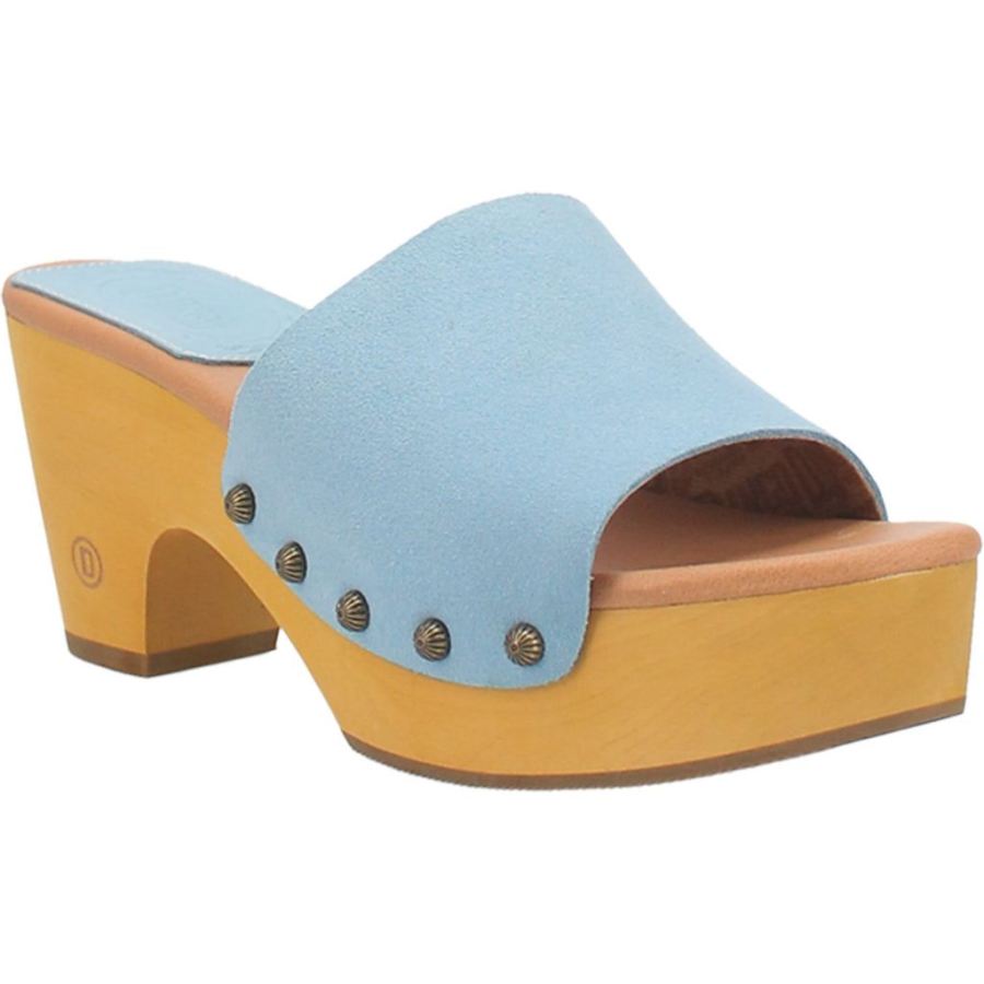 DINGO BEECHWOOD LEATHER SANDAL-BLUE